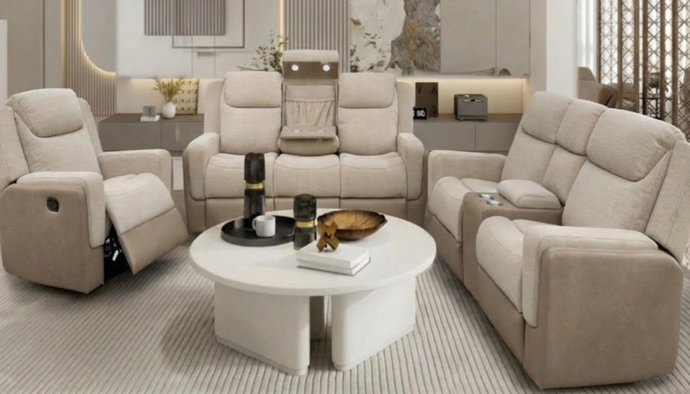 MADRID  321 3 ACTION RECLINER WITH CONSOLE